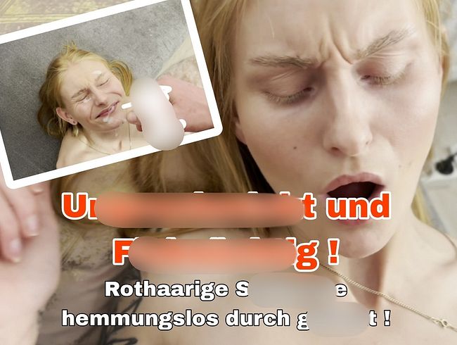 Rothaarige Schlampe hemmungslos durch gefi**t!