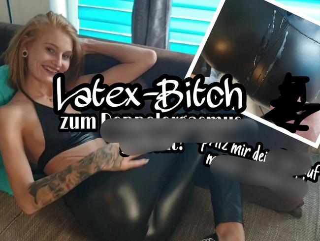 Lessia Mia Porno Video: Spermaflut für LATEX-BITCH! Direkt auf meinen Arsch!