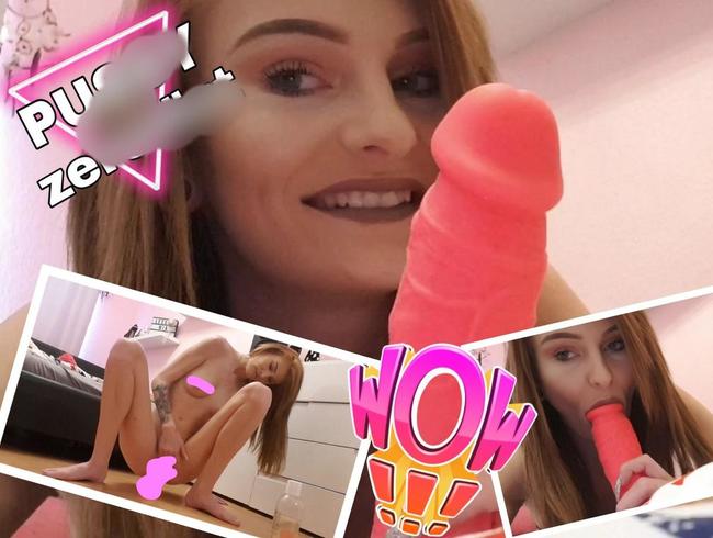 Lessia Mia Porno Video: Usergeschenk!!! XXL-Dildo sprengt mein Fickloch!